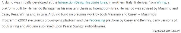 Arduino.cc Credits Page Excerpt - 2016-02-23